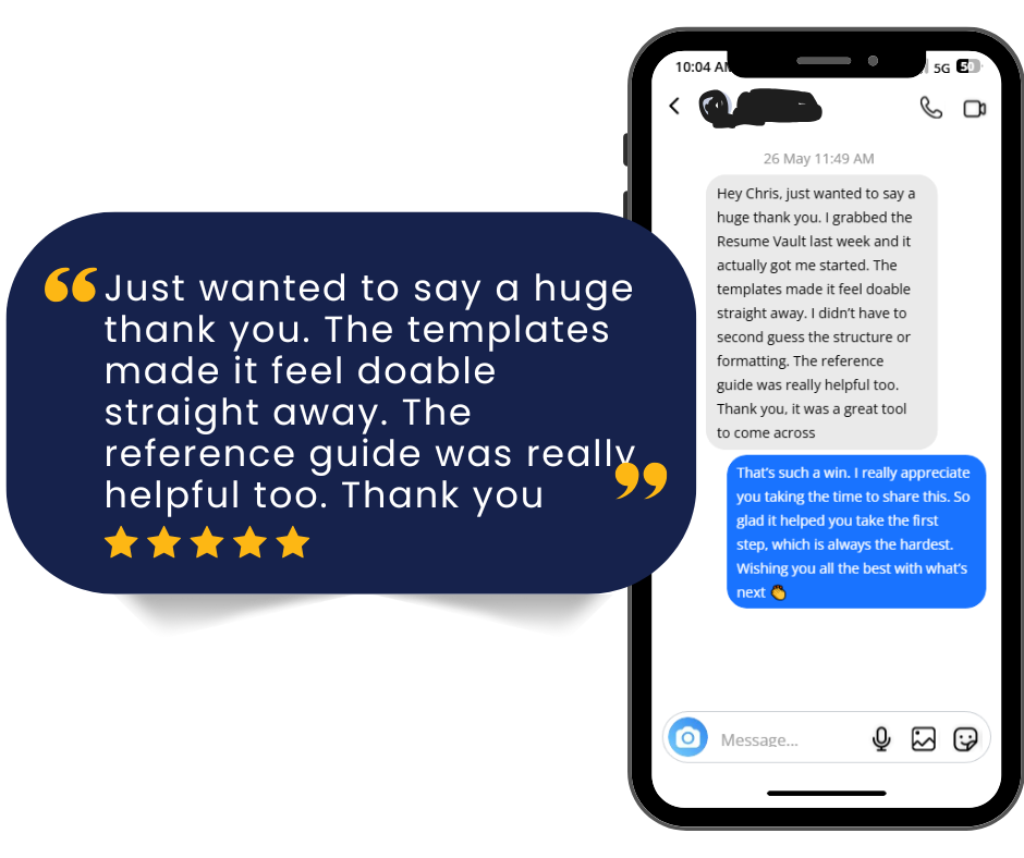 Resume vault testimonial_3 Resume vault testimonial_3